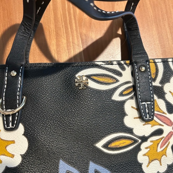 Tory Burch Hopewell Kerrington Handbag Tote Floral - Picture 2 of 13
